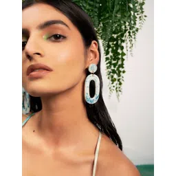 Priyaasi Oval Shaped Drop Earrings-picture-30