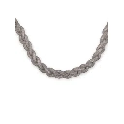 Priyaasi Silver-Plated Meshed Necklace Set image 4