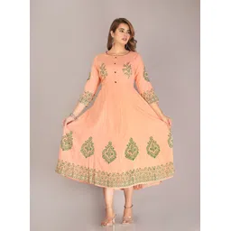 PRIYAGANI GARMENTS Ethnic Motifs Printed Anarkali Kurta-picture-27