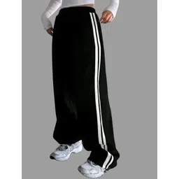 priyansh enterprises Women Striped Black Track Pants-picture-21