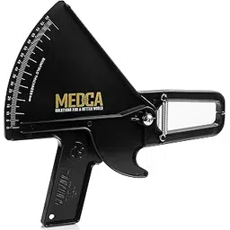 Pro Body Skin Caliper - Handheld BMI Measuring Tool - Accurate Skinfold Caliper Measures Fat for Men and Women, for Monitoring Fitness and Weight Loss Goals, Instructions and Body Fat Chart, Black-picture-17