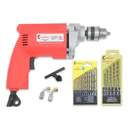 Pro Capital Tools 450W 10mm Powerful Drill Machine with 13 Pcs HSS &a; 5 Pcs Masonry Bits, ID-010-picture-11