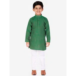 Pro-Ethic STYLE DEVELOPER Boys Green Kurta with Churidar-picture-37