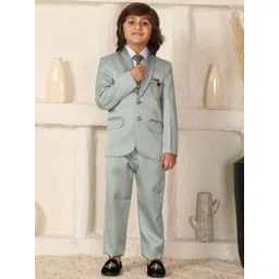 Pro-Ethic STYLE DEVELOPER Boys Regular Fit Cotton Single-Breasted 5-Pieces Suit-picture-44