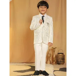 Pro-Ethic STYLE DEVELOPER Boys Self Design Single-Breasted Five Pieces Suit-picture-18