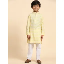 Pro-Ethic STYLE DEVELOPER Boys Striped Sequinned Kurta with Pyjamas-picture-21
