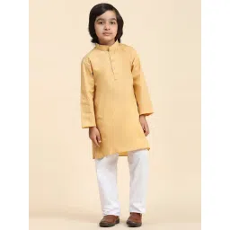 Pro-Ethic Style Developer Kids Beige Printed Full Sleeves Kurta with Pyjamas-picture-23