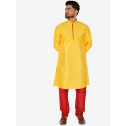 Pro-Ethic STYLE DEVELOPER Men Printed Pure Silk Kurta with Churidar-picture-41