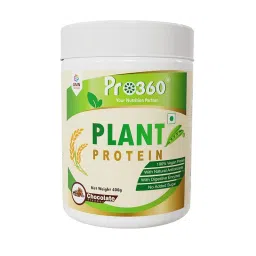 Pro360 Plant Based High Protein Powder (75g protein per 100g) for Men and Women, Lactose Free - 100% Vegan (Pea Protein, Brown Rice Protein, Green Tea Extracts) - 400g Chocolate Flavour-picture-10