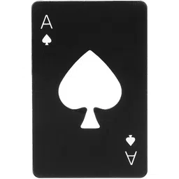 pro365 black-opener Casino Poker Stainless Steel Bottle Opener image 1