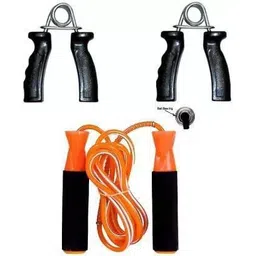 proactive Sports & Fitness Ball Bearing Foam Handle Jump Rope & 2Pcs. Hand Grips Fitness Accessory Kit Kit-picture-10