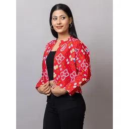 probasic Printed Women Waistcoat image 5