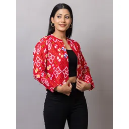 probasic Printed Women Waistcoat image 4