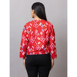 probasic Printed Women Waistcoat image 2