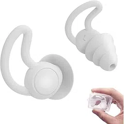 PROBEROS 1 Pair Ear Plugs for Swimming Sleeping Flight Travel, 3-Layer Shark Fin and Anti-drop Design Reusable Silicone Swimming Ear Plugs for Men Women, Waterproof and Noise Reduction-picture-20