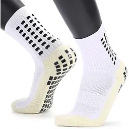 proberos Hi-Tech Performance Athletic Socks for Men Women, Rubber Anti-Slip and Thicken Cushion Sport Socks Ankle Length Socks for Badminton Soccer Running Gym & Indoor Training-picture-14