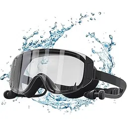 PROBEROS® HD Swim Goggles for Men Women, with Ear Plugs, Professional UV Protection Big Frame Leakproof Swimming Anti-Fog Diving Goggles-picture-15
