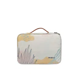 PROBUS Unisex White & Yellow Printed Laptop Sleeve-picture-36
