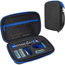 ProCase Hard Travel Case for Man Gillette Styler Beard Trimmer, Carrying Organizer Storage Bag for Blade Refills, Charging Cord, Hair Clippers Electric Body Shaver Razor Accessories -Black(Case Only)-picture-25