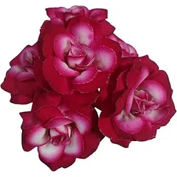 productmine Bridal Hair Pin Bun Pin Accessories/Fancy Golden Juda Pins with Artificial MAGENTA WHITE COLOR Flowers Hair Pin for Women and Girls hair pins for women wedding - Set of 6 PCs-picture-34