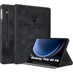 ProElite Case Cover for Samsung Galaxy Tab S9 FE 10.9/S10 FE 10.9/S9 11 inch Case, Deer Flip case Cover for Samsung Galaxy Tab S10 FE 10.9/S9 FE 10.9/S9 11 inch with S Pen Holder,Black-picture-25