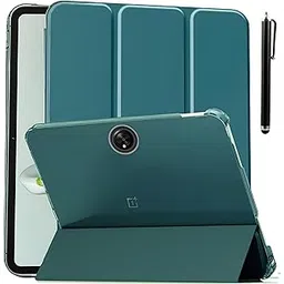 ProElite Cover for OnePlus Pad Go 11.35 inch Case Cover, Transparent Flip Case Cover for OnePlus Pad Go 11.35 inch 2023 with Stylus, Support Auto Sleep Wake, Dark Green-picture-35