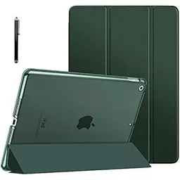 ProElite Faux Leather Smart Flip Case Cover for Apple iPad 10.2" 9th Gen (2021) / 8th Gen / 7th Gen with Stylus Pen, Dark Green-picture-12