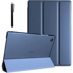 ProElite Smart Flip Case Cover for Samsung Galaxy Tab A8 10.5" SM-X200/ SM-X205/ SM-X207 Translucent Back with Stylus Pen, Dark Blue-picture-24