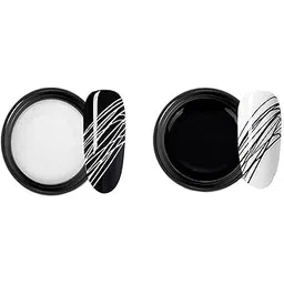 PROFESSIONAL Black and White Spider Gel for Nail Art - Elastic, Easy-to-Use Nail Art Combo Set - Long-Lasting Nail Design Supplies for Creative Manicures and Nail Artistry-picture-27