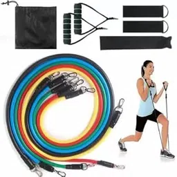 Professional Resistance Bands Elastic Rubber Rope Sports Expander Rubber Bodybuilding Exercise Instruments Set Color Standard 11pcs Set-picture-22