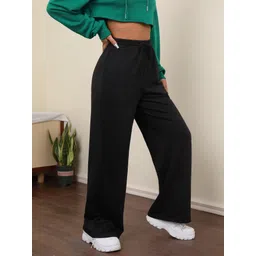 progeny Women Solid Black Track Pants-picture-25