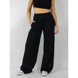 progeny Women Solid Black Track Pants-picture-13