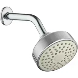 ProHome Plastic Silver Chrome Finish Round Overhead Shower with 9 inch Shower Arm-picture-47