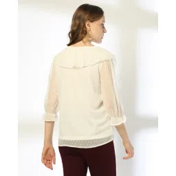 project eve Women Swiss-Dot Fitted Top image 3