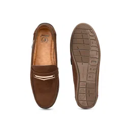Prolific Men Brown Casual Horsebit Loafers image 2
