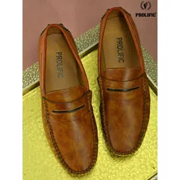 Prolific Men Tan Driving Shoes-picture-26