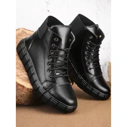 Prolific Men's Black Ankle High Sneakers-picture-20