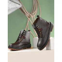 Prolific Men's Brown Derby Boots-picture-13