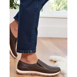 Prolific Men's Brown Slip-On Shoes-picture-28