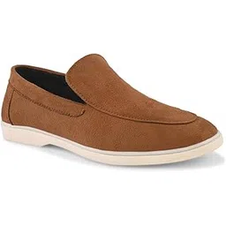 prolific Suede Slip-On Loafers | Stylish, Flexible Shoes with Memoryfoam Cuhioned Footbed | for All Day Comfort Wear | Party, Office & Casual Slip-On-picture-22