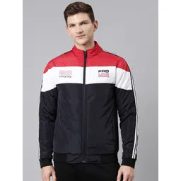 Proline Active Men Red Colourblocked Training or Gym Bomber-picture-16