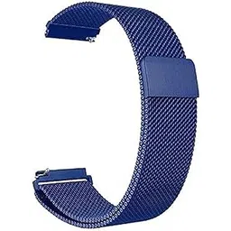 ProLook Magnetic Milanese Metal Chain Watch Band - Adjustable Loop Strap | Compatible with Fossil Sport Smart Watch Only | Blue-picture-28