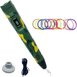 Promo3D Pen for Kids | 3D Pen with USB & 45 PLA 5 mtr (Camoflauge)-picture-29