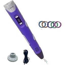 Promo3D Pen for Kids | 3D Pen with USB & 75 PLA 5 mtr (Purple)-picture-18