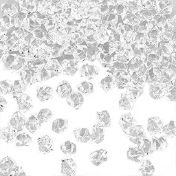 Promote Trader 100 gram Clear Wedding Table Scatter Crystals, 1 Inch Water Beads Acrylic Diamonds Crystal Bling Vase Glass Beads for Vases Table Centerpiece Wedding Bridal Decorations-picture-13