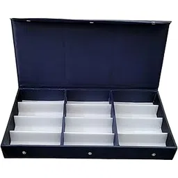 proniks Sunglass eyewear goggles 12pcs Storage Compartment organizer Box case cover zipper Blue Color (Make in india).-picture-52