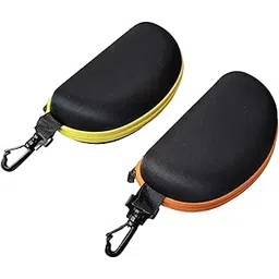 proniks Sunglass,Goggles,Eyewear,1pcs Leather Box case cover zipper dubba (Brown Color) With Cleaning Cloth make in india Product-picture-19