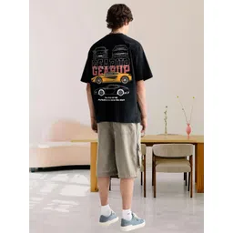 PRONK Men Graphic Printed Round Neck Cotton Relaxed Fit T-shirt-picture-32