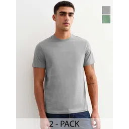 PRONK Men Pack Of 2 Solid T-shirt-picture-26