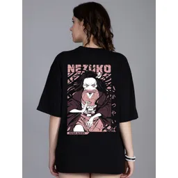 PRONK Women Graphic Printed Pure Cotton T-shirt-picture-18